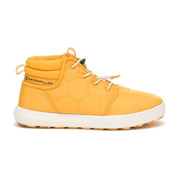 Women's Caterpillar CODE Scout Mid Sneakers Yellow | CAT524-CA