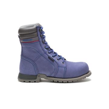 Women's Caterpillar Echo Waterproof Steel Toe Waterproof Boots Purple | CAT456-CA