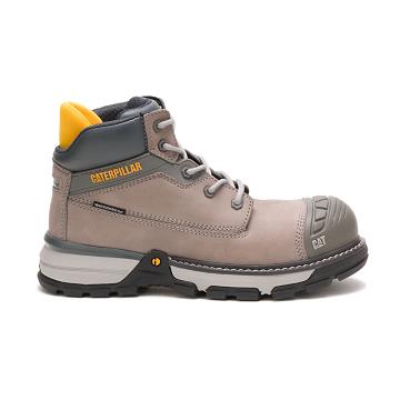 Women's Caterpillar Excavator Superlite Waterproof Carbon Composite Toe Work Boots Khaki | CAT505-CA