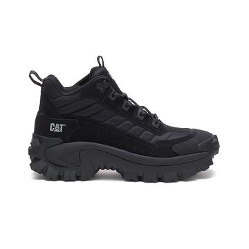 Women's Caterpillar Intruder Mid Sneakers Black | CAT564-CA