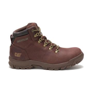 Women's Caterpillar Mae Steel Toe Waterproof Safety Boots Coffee | CAT422-CA