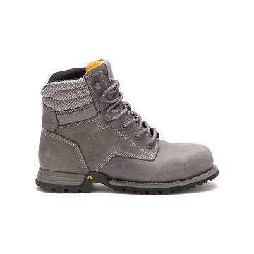 Women's Caterpillar Paisley 6" Steel Toe Work Boots Grey | CAT498-CA