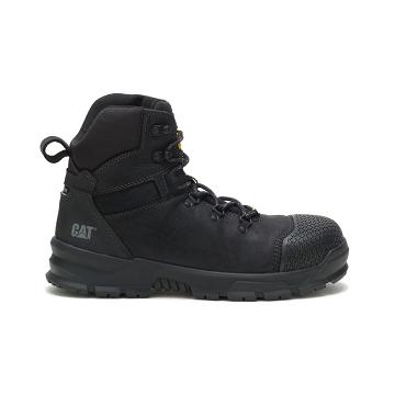 men Caterpillar Accomplice X Waterproof Steel Toe Safety Boots Black | CAT092-CA