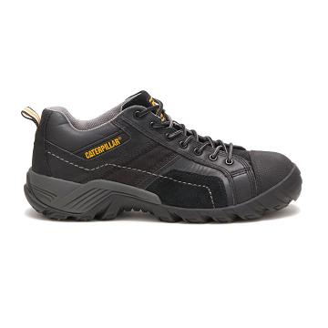 men Caterpillar Argon Composite Toe Walking Shoes Black | CAT362-CA