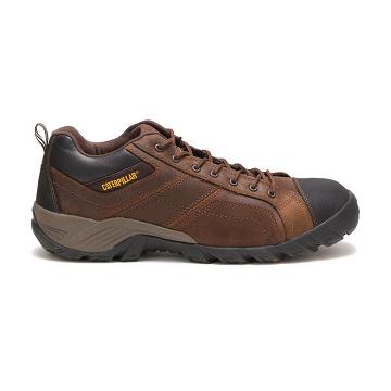 men Caterpillar Argon Composite Toe Work Shoes Coffee | CAT394-CA