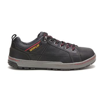 men Caterpillar Brode Steel Toe Work Shoes Black | CAT391-CA