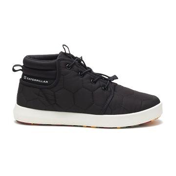 men Caterpillar CODE Scout Mid Sneakers Black | CAT300-CA