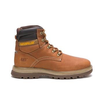 men Caterpillar Fairbanks Safety Boots Brown | CAT013-CA