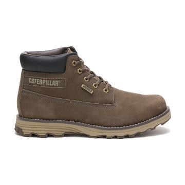 men Caterpillar Founder Waterproof Thinsulate™ Work Boots Khaki | CAT180-CA