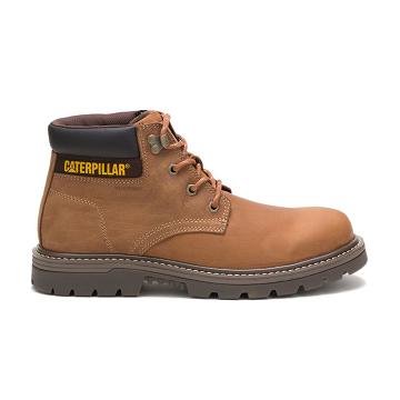 men Caterpillar Outbase Waterproof Work Boots Brown | CAT236-CA