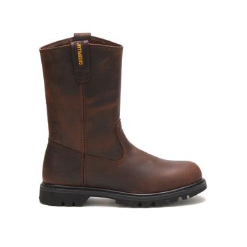 men Caterpillar Revolver Safety Boots Brown | CAT021-CA