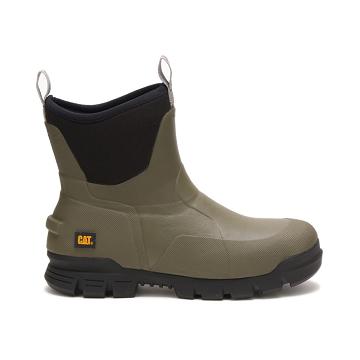 men Caterpillar Stormers 6" Safety Boots Olive | CAT006-CA