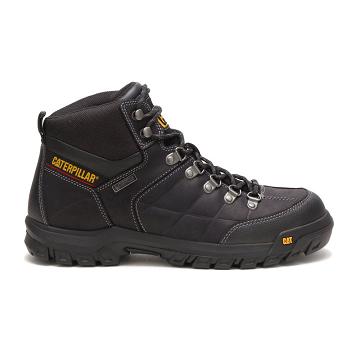 men Caterpillar Threshold Waterproof Safety Boots Black | CAT011-CA